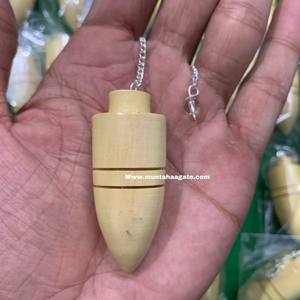 Venta al por mayor de péndulo de cristal en forma de bala hecho a mano herramienta de radiestesia de palisandro para curación energética técnica pulida última colección - Product Image 1