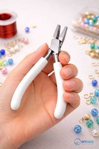 Alicates de Punta Plana de Acero Inoxidable, Herramienta Profesional para Hacer Joyas, Alicates para Doblar Alambre, Herramienta Manual Duradera - Product Image 5