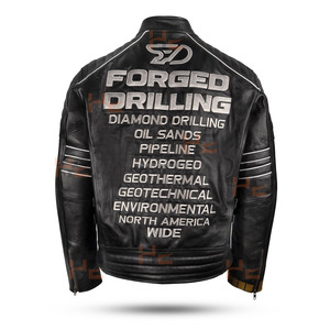 Full Body Embroidery Motorcycle Genuine Cowhide Heavy Thick Grain Leather Biker <b>Jacket</b> for <b>Men</b> - Product Image 1