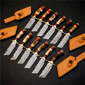 Couteau de chasse en acier Damas personnalisable 2025, style couteaux japonais, pour le camping en plein air / la chasse, pour les chasseurs - Product Image 5