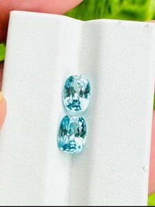 Zircon bleu naturel, pierres précieuses ovales à facettes, pierres en vrac pour la fabrication de bijoux, bagues, pendentifs, boucles d'oreilles, haute qualité - Product Image 3