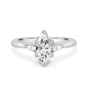 Anillo Solitario de Moissanita con Corte Marquesa de 2CT en Plata 925 Original para Mujer, Regalo Sorpresa para Novias - Product Image 4