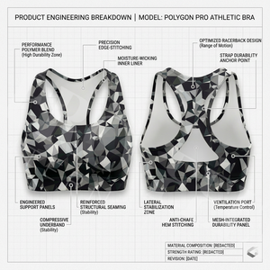 High Strength Custom Printed Sports <b>Bra</b> High Support Fitness Gym Yoga Breathable Stretch Workout Running Activewear Sports <b>Bra</b> - Product Image 2