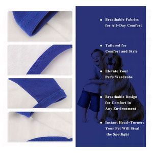 เสื้อผ้าสุนัขโพลีเอสเตอร์พรีเมียม สวมใส่สบาย ระบายอากาศได้ดี กันยับ ทันสมัย ทนทาน น้ำหนักเบา สวมใส่ง่าย เหมาะสำหรับสุนัขขนาดเล็กถึงขนาดกลาง - Product Image 5