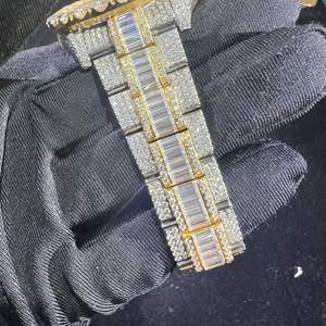 High Quality Fully Customized Iced Out Diamond Lab Grown <b>Watch</b> for <b>Men</b> Hip Hop Diamond Jewelry <b>Watch</b> Gift - Product Image 5