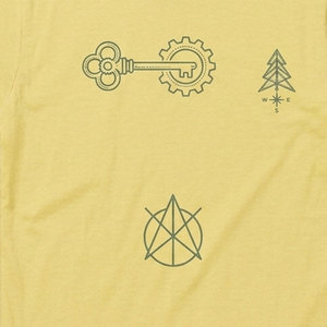 เสื้อยืดพิมพ์ลายคนรักการเดินทางแบบเรียบง่ายสำหรับเสื้อผ้าผจญภัย สีเหลืองอ่อน 2026 - Product Image 4