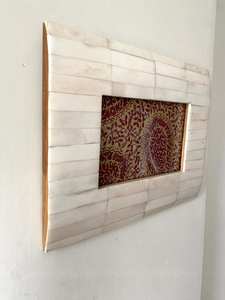 Cadre photo européen simple en os poli fait main avec incrustation, style amour, idée cadeau personnalisée unique, décoration photo - Product Image 4