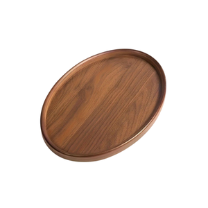 Oval <b>plate</b> Round Wooden Serving Tray Handmade Bohemian Engraved Design Solid Color Dishes & <b>Plates</b> Round Wooden - Product Image 6