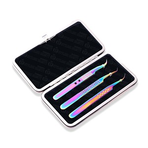 Étui magnétique de haute qualité en acier inoxydable pour pinces à extensions de cils, marque Under Your Expert Series - Product Image 1