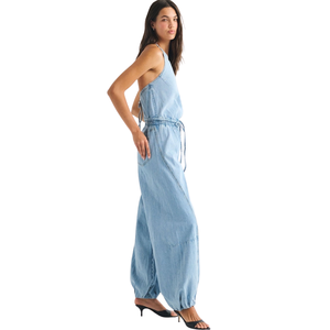 Mono vaquero sin mangas para mujer, corte ajustado, ecológico, estilo vintage, fabricante de ropa OEM ODM - Product Image 2