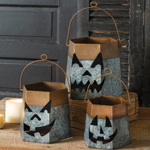 <b>Large</b> Jack O Tea Light <b>Candle</b> Holder Halloween Metal <b>Lantern</b> for Halloween Party Decoration - Product Image 3