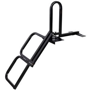 Foldable Two-<b>Step</b> Truck Tailgate Ladder Universal Fit Easy Installation. 300 LBS Load Capacity <b>Drill</b> Hex Screws Required - Product Image 4