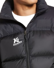 Schullehrer-Pufferjacke für Herren aus Premium-Polyestergewebe in Schwarz Großhandelslieferant 2026 - Product Image 3