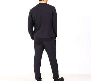 Tracksuit <b>Men</b> Solid Casual Athletic Sweat Suit Sets Long Sleeve <b>Pullover</b> Fleece <b>Jacket</b> Pants Winter 100% Cotton Quick Dry High - Product Image 2