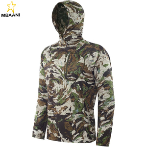 Chemise à capuche légère camouflage pour homme – Protection solaire UPF 50+, séchage rapide, respirante - Product Image 1