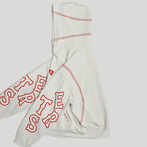 Sudaderas con Capucha Extra Grandes de Invierno de Alta Calidad, 100% Algodón, Forro Polar, Diseño de Letras Bordadas para Hombre - Product Image 5