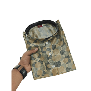 ผ้าไหมพิมพ์ลาย kurta Mens กับ payjama multi - Product Image 1