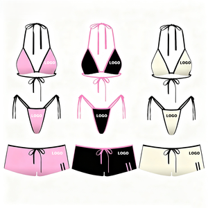 Conjunto de Bikini de Dos Piezas para Mujer, Traje de Baño Ligero para Resort, Marca Privada OEM, Venta al Por Mayor, Estilo Vacaciones en EE. UU. - Product Image 5