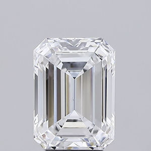 Diamant de laboratoire cultivé en forme d'émeraude, 5,14 ct, coupe excellente, clarté VVS2, certifié IGI et CVD - Product Image 2