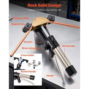 Kit de pliage de tubes hydrauliques 1/4-7/8 pouce, outil de pliage de tubes en cuivre, outil de pliage de tuyaux, avant/arrière, CVC, 7 couleurs, matrices en alliage d'aluminium pour - Product Image 5