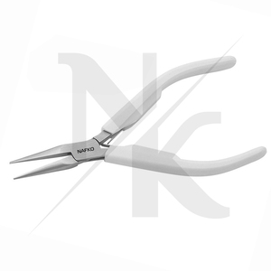 Jewelry Making <b>Long</b> Chain 140mm Stainless Steel Precision Needle <b>Nose</b> Pliers Smooth Jaws Spring White Plastic Crimping Fishing - Product Image 2