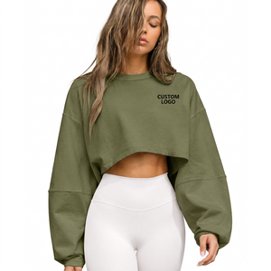 Ropa Deportiva Personalizada con Logotipo, Sudadera Corta para Yoga y Ejercicio, Ropa Deportiva para Mujer - Product Image 1