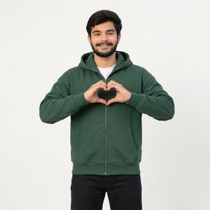 Private Label custom men hoodies custom zip up <b>hoodie</b> men embroidered logo clothing brand custom hoodies - Product Image 1
