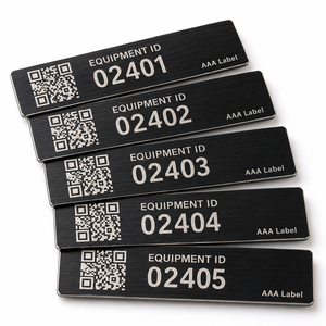 Etiquetas de Código QR Personalizadas, Etiquetas de Identificación de Metal de Acero Inoxidable para Gestión de Activos - Product Image 2