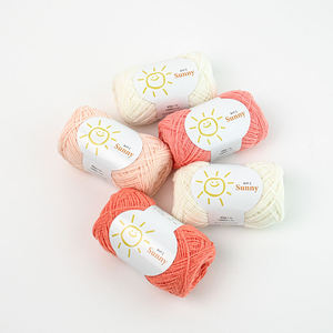 Hilo de ganchillo YARNA Sunny (45g) ligero, vibrante, para decoración del hogar, tono cítrico, natural, suave al tacto, premium, para manualidades. - Product Image 2