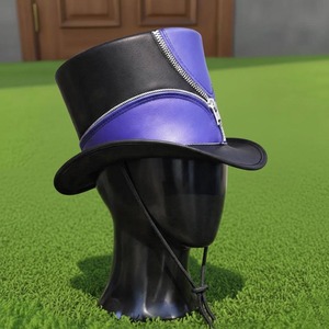 Premium Quality custom Handmade Green Leather Steampunk Top <b>Hat</b> Gothic Festival Cosplay <b>Hat</b> - Product Image 4