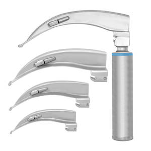 Kit de Práctica Quirúrgica Veterinaria para Vías Respiratorias, Set de Laringoscopio Macintosh con 4 Hojas de Acero Inoxidable para Entrenamiento Manual - Product Image 1