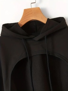 Ventes directes d'usine, sweats à capuche unisexes personnalisés pour femmes, sweat à capuche court pour l'entraînement, sweat à capuche pull-over - Product Image 6