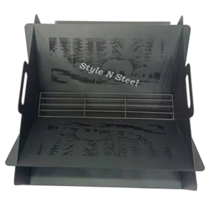 <b>Fire</b> <b>Pit</b> with Heat Resistant Paint Freestanding Design Coal/Wood Burning Outdoor - Product Image 2