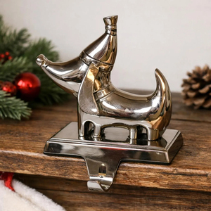 Modern Christmas Stocking Holders Abstract <b>Dog</b> Design Metal Hanging <b>Hooks</b> with Bases for Fireplace Stocking Hangers Supplies - Product Image 1