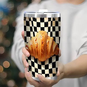 Stainless Steel Tumbler 20oz <b>Double</b> <b>Wall</b> Vacuum Insulated Custom Pattern Travel <b>Mug</b> With Lid For Coffee Tea - Product Image 3