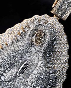 Pendentif Croix Religieuse en Moissanite, Diamant Rond Taillé 2MM, Argent Sterling 925, Bijoux Religieux Chrétiens, Pendentifs et Breloques - Product Image 1