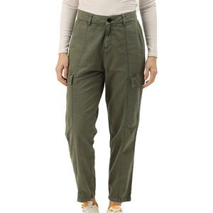 OEM Women's Cargo Jogger Pants Elastic Waist Design for Athleisure Buyers Private Label Production - Product Image 5
