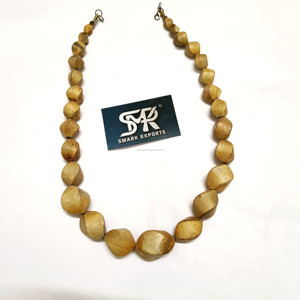 สร้อยคอลูกปัดรูปเขาควายเผาทำด้วยมือสำหรับผู้หญิงสไตล์ชนเผ่าโชคเกอร์ชิ้นใหญ่เครื่องประดับออร์แกนิกชนเผ่า - Product Image 6