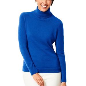 Sweat-shirt d'hiver en tricot décontracté pour femmes Col roulé à manches longues Logo avant anti-boulochage Respirant BD - Product Image 2