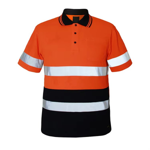 <b>Hi</b> <b>Vis</b> Yellow <b>Black</b> Breathable Work Coverall with Reflective Stripes Safety Clothing for Construction Workers - Product Image 3