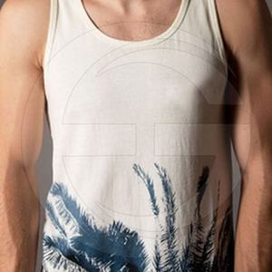 Nouveau débardeur pour homme Ever Glow, décontracté, confortable, imprimé numériquement, grande taille, couleur unie, service OEM, logo personnalisé sur le devant - Product Image 3