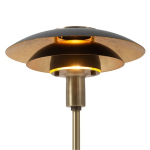 Lámpara de Mesa Decorativa de Latón Martillado con Pantalla de Algodón Extraíble, Ecológica y Duradera, Pieza Decorativa Única para Diwali - Product Image 3