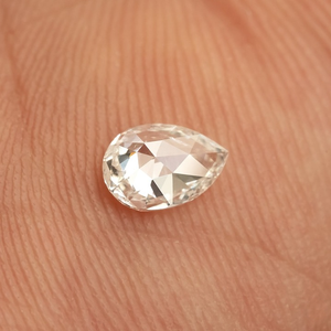 Diamant de laboratoire tendance certifié IGI, taille poire, coupe rose, VVS, percé au laser, pour la fabrication de bijoux, prix de gros, fournisseur indien - Product Image 2