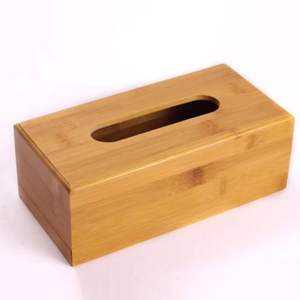 Caja de pañuelos de madera artesanal para la decoración de la sala de estar, el baño o la oficina, con acabado natural. - Product Image 2