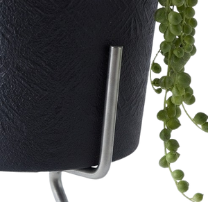 Jardinière noire thermolaquée de taille moyenne, sur mesure, support en acier de qualité durable, décoration de jardin, forme personnalisée - Product Image 5