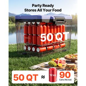 Glacière rigide portable 50QT, étanche, garde les aliments au frais pendant 48 heures - Product Image 4