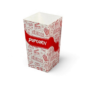 Boîtes à popcorn en papier de 20 oz, style seau, écologiques et jetables, de la meilleure qualité et les plus vendues, provenant d'un grossiste indien authentique. - Product Image 1