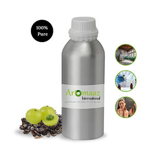 Aceite Puro de Semilla de Amla Prensado en Frío, Proveedor a Granel, 1kg, Aceite Portador Orgánico de Grosella India, Aceite para Cabello Largo, Aceite para el Crecimiento del Cabello, Aromaaz - Product Image 1
