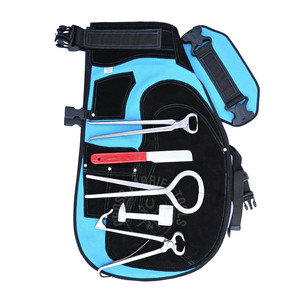 Kit Profesional de Herrador con Cuchillo para Desgarnechar Pezuñas, Probador de Pezuñas, Delantal de Seguridad Azul, Cortaúñas para Potros, Cortaúñas y Pulidor de Pezuñas - Product Image 1