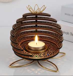 Modern Gold Metal Pillar <b>Candle</b> Holder <b>Set</b> Decorative Table Centerpiece Wedding Home Decor <b>Candle</b> Stand - Product Image 5